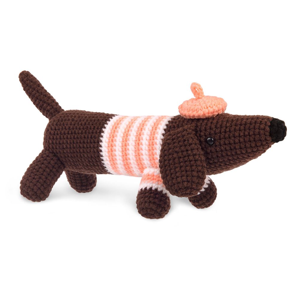 Набор для вязания игрушки Miadolla, Романтичная такса, AMG-0119