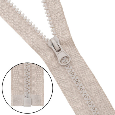 Молния трактор Т5 (5 мм) 1 зам., разъем., 45 см, 572 св.бежевый, 10 шт