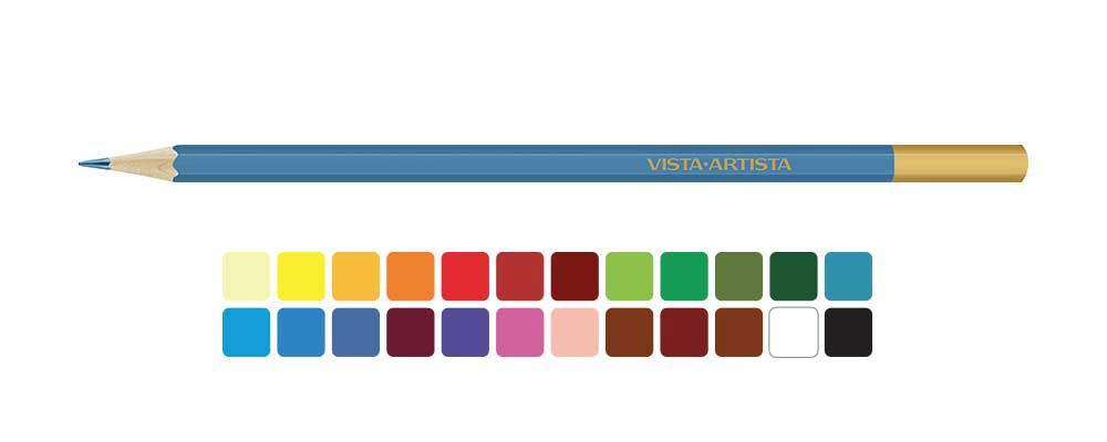 Карандаш акварельный набор заточенный 4х24 цв, 03 Поленов, Vista-Artista Extra Fine GTG-WPS-24