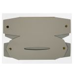 Салфетница 17х10х10 см, искусственная кожа, №01 серый, Stilerra PFH-042