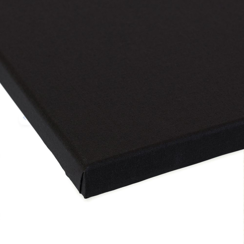 Холст грунтованный на подрамнике 20х30 см, 240 г/м², 2 шт, PERESLAVL BLACK EDITION мелкозернистый, Vista-Artista ACBF-2030