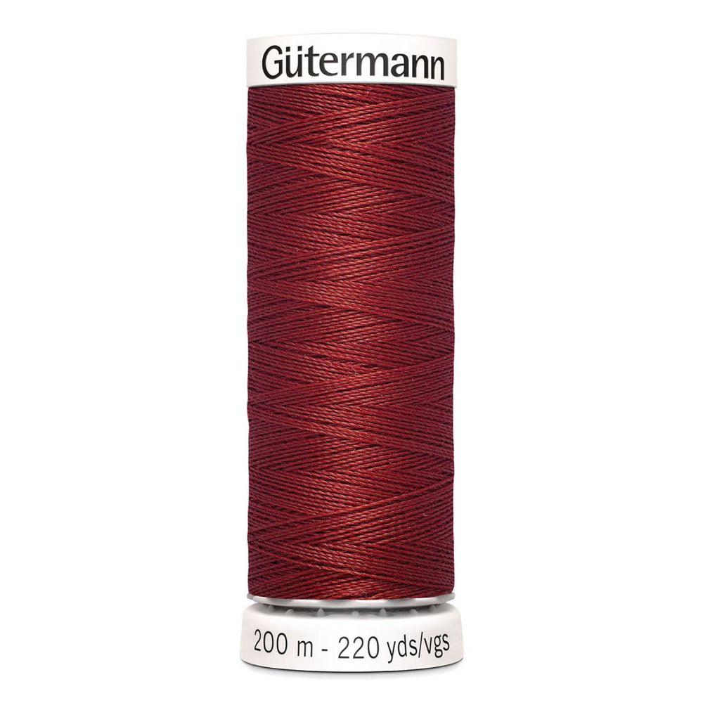 Нитки универсальные Gutermann Sew-all, 200м, 221 красно-терракотовый, 1 катушка