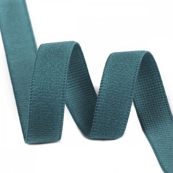 Резинка бельевая (отделочная) становая 10.0 мм / 50 метров, ЕТ2 изумрудно-синий F222