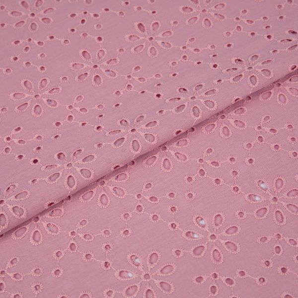 Ткань шитьё (прошва) 285 г/м², 140 см / 10 метров, 14-1904 розовый, Gamma YFAS-3670