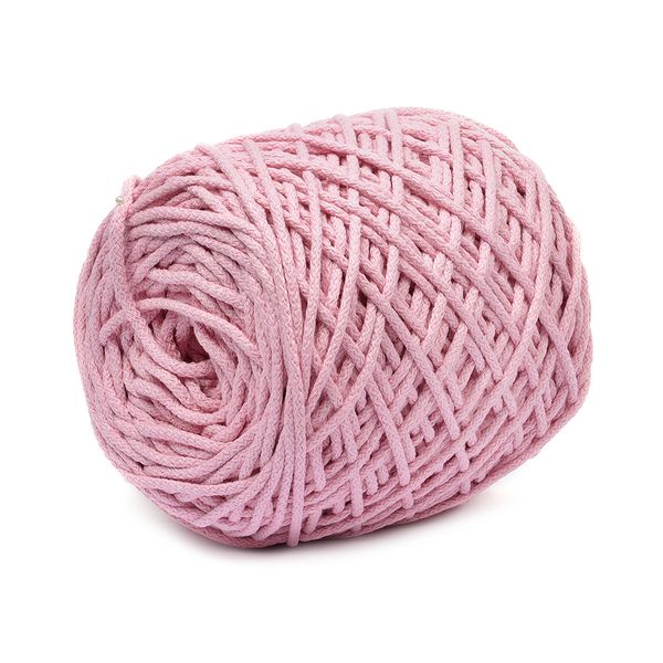 Шнур для макраме круглый х/б 06мм 60184/200 5 св.розовый уп.200м