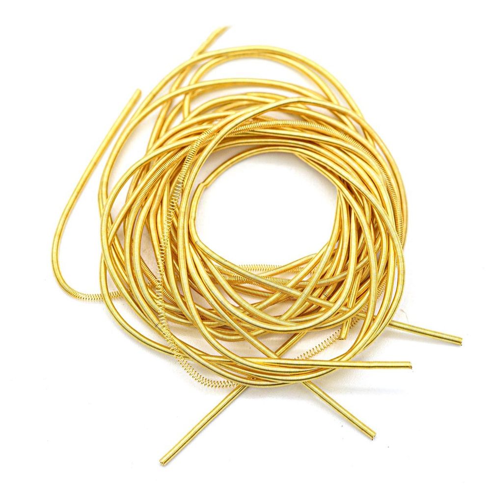Канитель гладкая матовая Золото 1 мм, 5±0,1г