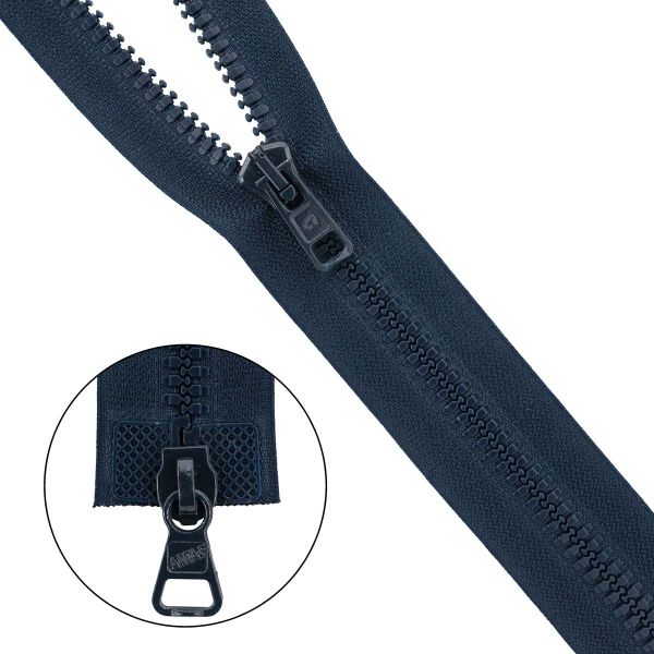 Молния трактор Arta Т6 (6 мм) 2 зам., разъем., 40 см, цв. 044 т.синий, уп.5 шт