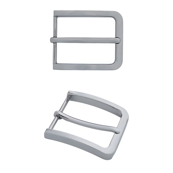 Пряжка ременная металл 35 мм, Silver, 3 шт