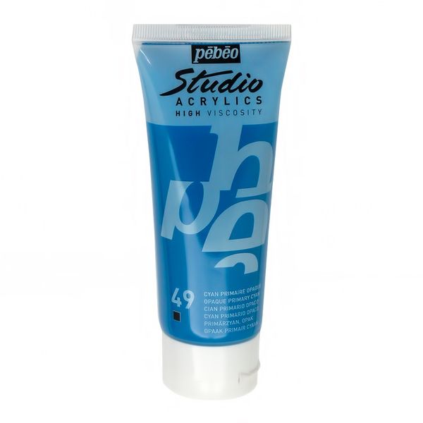 Краска акриловая Acrylics 100 мл, 831-049 циан, Pebeo