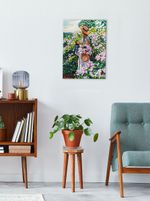 Алмазная (кристальная) мозаика Фрея, на подрамнике В цветущем саду, 30х40 см