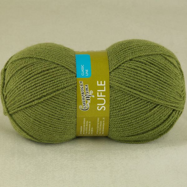 Пряжа Семеновская Sufle Суфле / уп.5 мот. по 100г, 292м, 0010, фисташковый