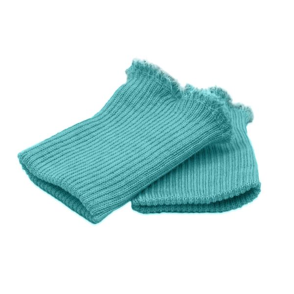 Манжеты трикотажные 6.5х9.5 см, 1 пара, тонкие, 853 лазурный берег