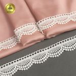 Кружево гипюр (плетёное) 20 мм, 0460 цв.01 белый уп.13,7м, Kruzhevo