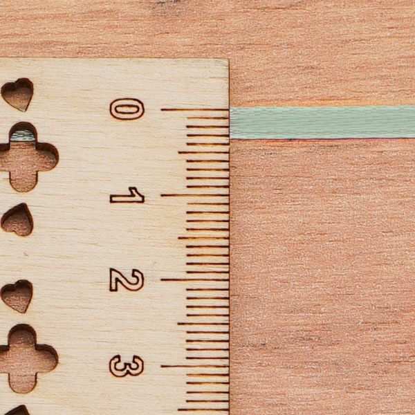 Лента атласная 2-сторонняя 3.0 мм / 100±2 метров, (097 св. бирюзовый), Globus