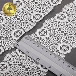 Кружево гипюр (плетёное) 85 мм / 13.71 метров, TBY.SUN.02, цв.белый