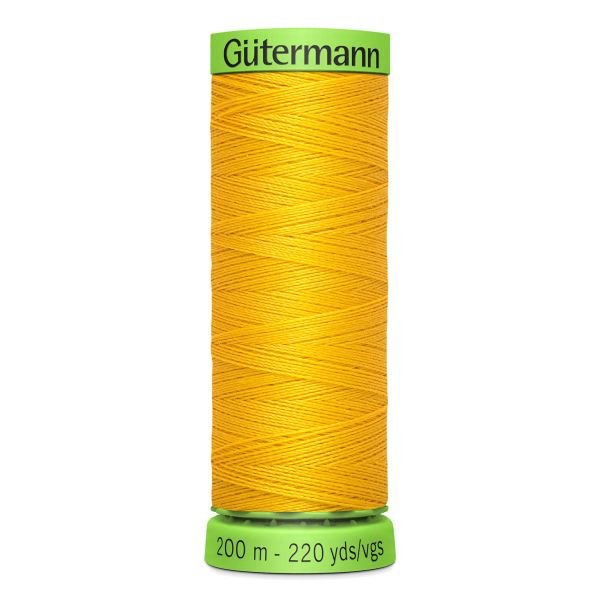 Нитки для тонких тканей Gutermann Extra Fine 150, 200м, 106 т.желтый, 5 катушек