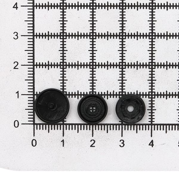 Кнопка рубашечная ⌀12,5/10мм пластик (≈1000 шт) New Star (322 чёрный)