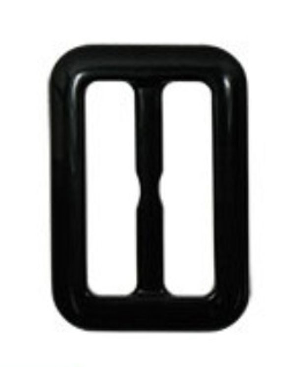 Шлевка пластик 61х41 мм, 10 шт, черный, Micron MP 023