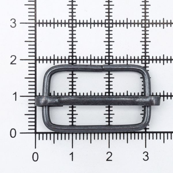 Рамка регулировочная 25 мм ушко (17х31 мм) (черный), 100 шт