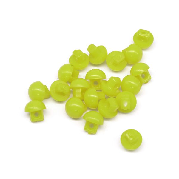 Украшения декоративные пуговицы Мини круглые на ножке, 5мм, уп/20 шт, зеленый