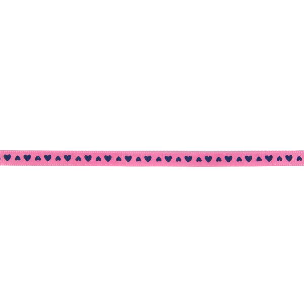 Лента атласная с рисунком _6.0 мм / 22.8 метров, S1/102 сердечки/св.лиловый, Gamma ALP-061