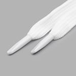 Шнурки плоские с металлическим наконечником 10.0 мм / 150 см, 1 пара (2 шт), белый, 6220-0134