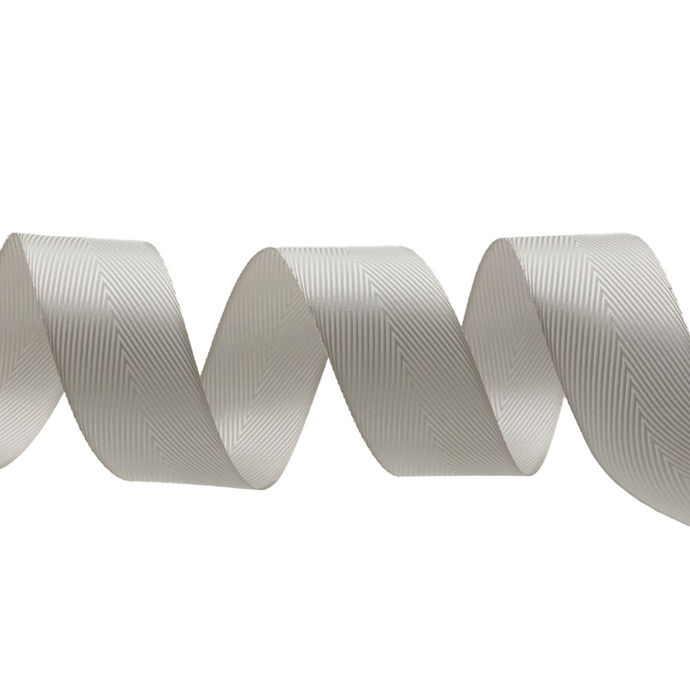 Лента декоративная ёлочка 40.0 мм / 20±1 метров, 41 жемчужный