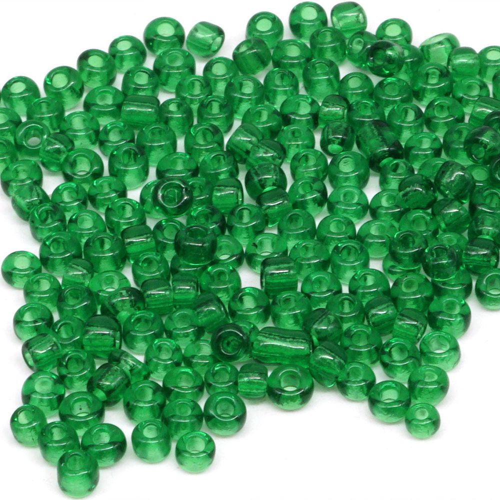 Бисер Astra&Craft 11/0 (2.1 мм), 200 г (10х20 г), цв. 7B зеленый/прозрачный