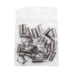 Наконечник для шнура металл 20,7х7 мм, металл, чер.никель, 6660-0073, 20 шт