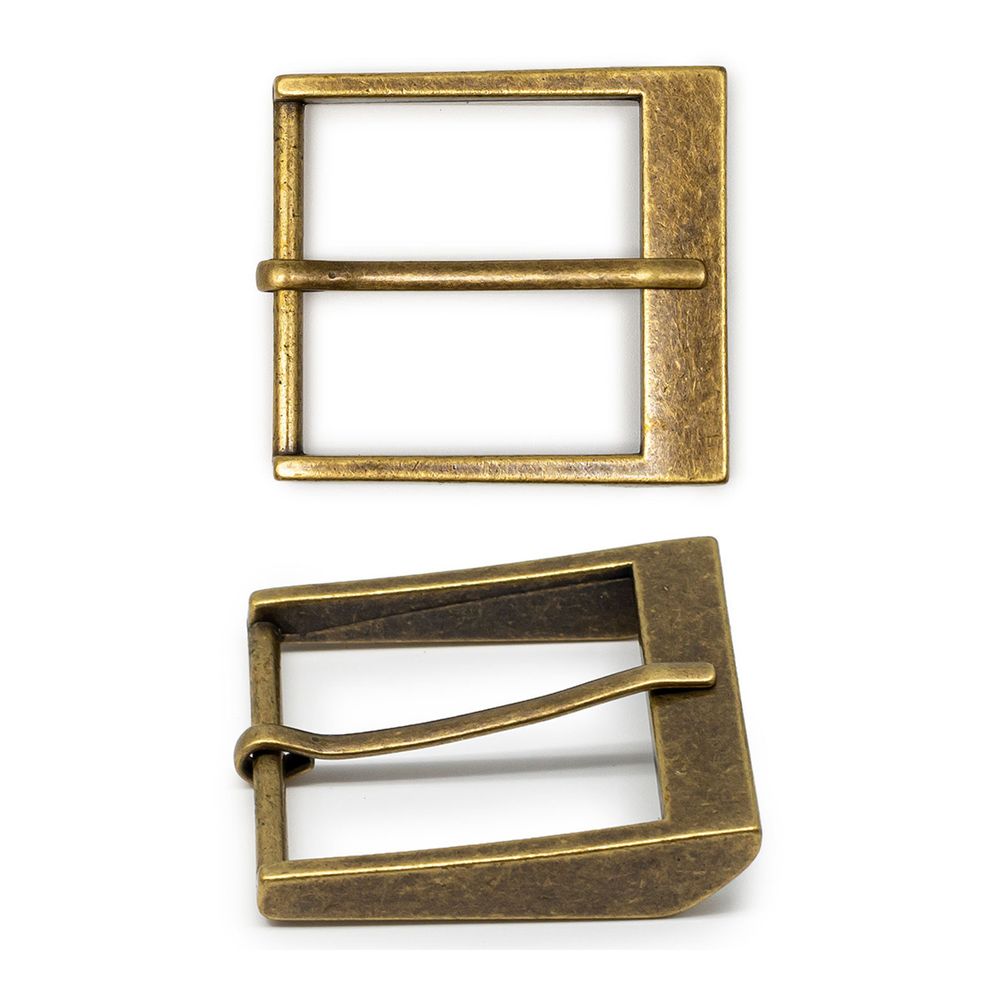 Пряжка ременная металл 40 мм латунь, металл, 2 шт, BIG