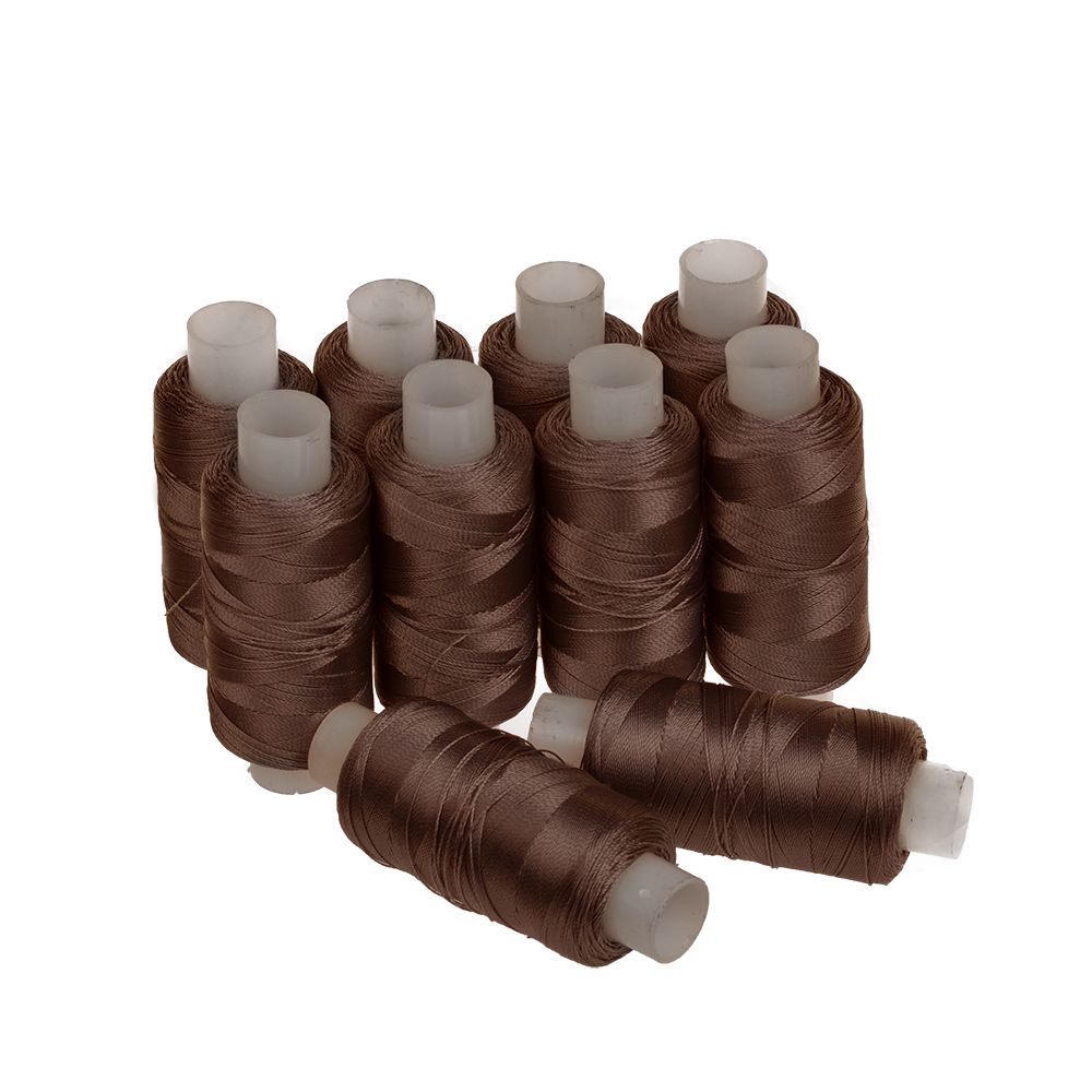 Нитки капрон 50К т.коричневый 200м наб.10 катушек