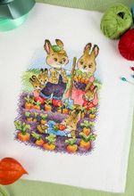 Набор для вышивания нитками МП Студия М-768, Семейный огород, 19х14 см