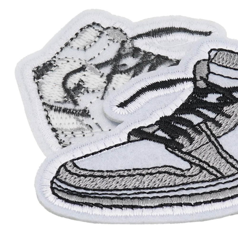 Термоаппликация КРОСЫ 80х60мм (Gray (серый)), 2 шт, LA581