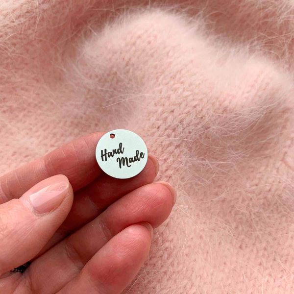 Бирка металлическая круглая с одним отв. 