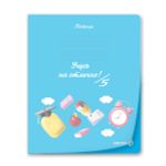 Тетрадь ученическая школьная пластик. прозр. обложкой 180 мкм. с трафарет. печатью, цвет.запечат.титул лист A5 24 л. на скобе 65 г/м², белизна 100% 15 шт линия, 01470 Мир знаний, Светоч Т193