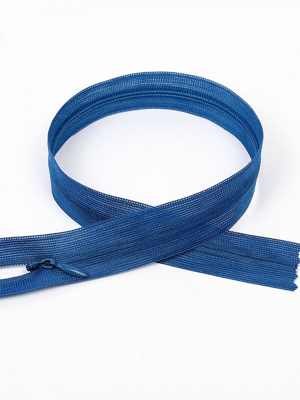 Молния потайная (скрытая) Т3 (3 мм) 1 зам., н/раз., 50 см, S164 синий, 50 шт, Mzip