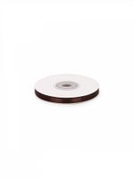 Лента атласная 1-сторонняя 6.0 мм / 22.5±1 метра, 3139 т.коричневый, Magic4Hobby