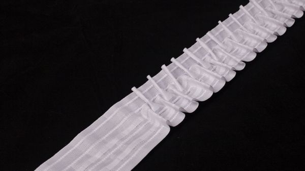 Лента шторная 1/2.5 60 мм, 50 м, белый, Blitz