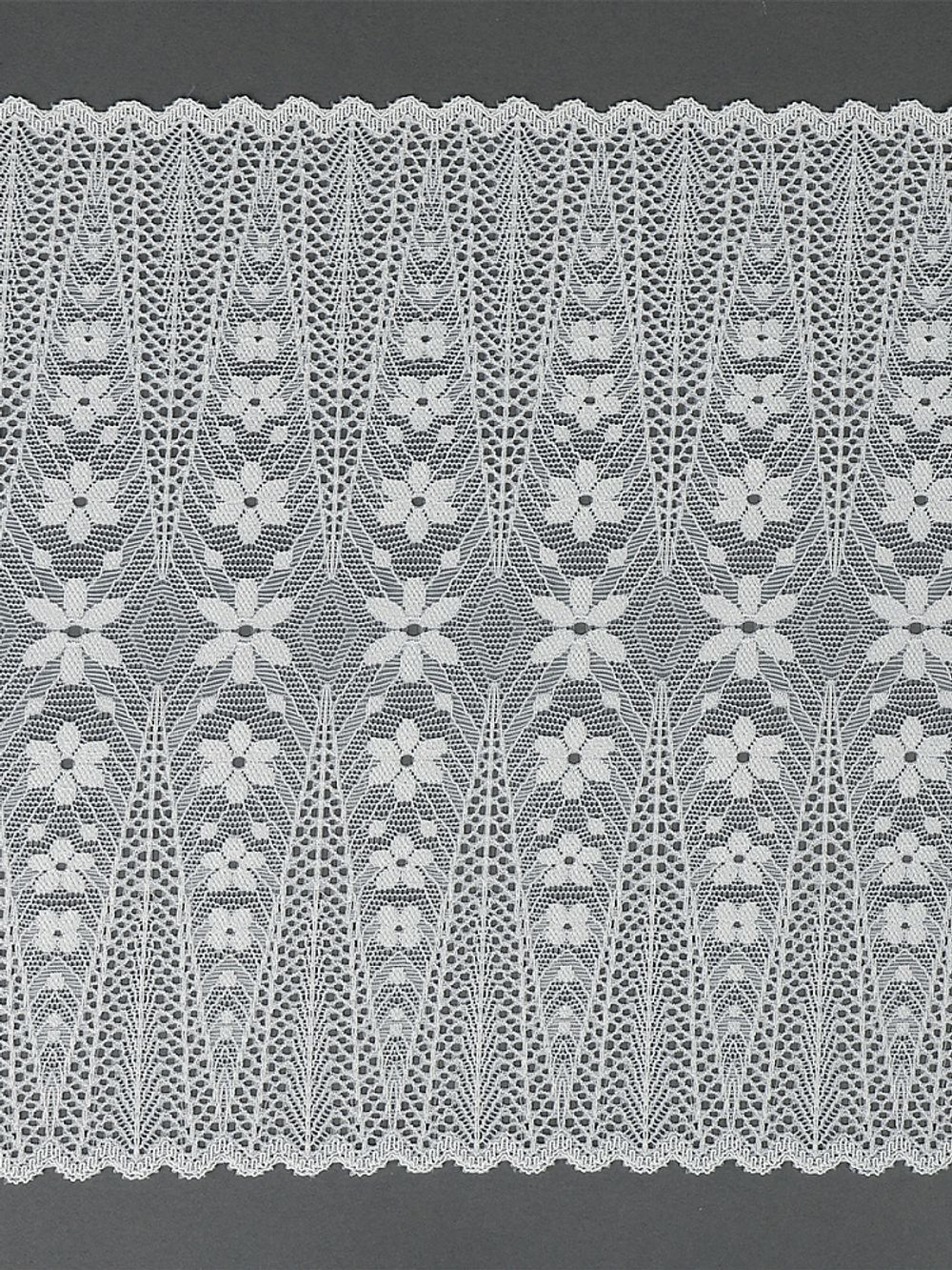 Кружево бельевое эластичное 220 мм / 2.7 м, 1909, цв.004 белый, Kruzhevo