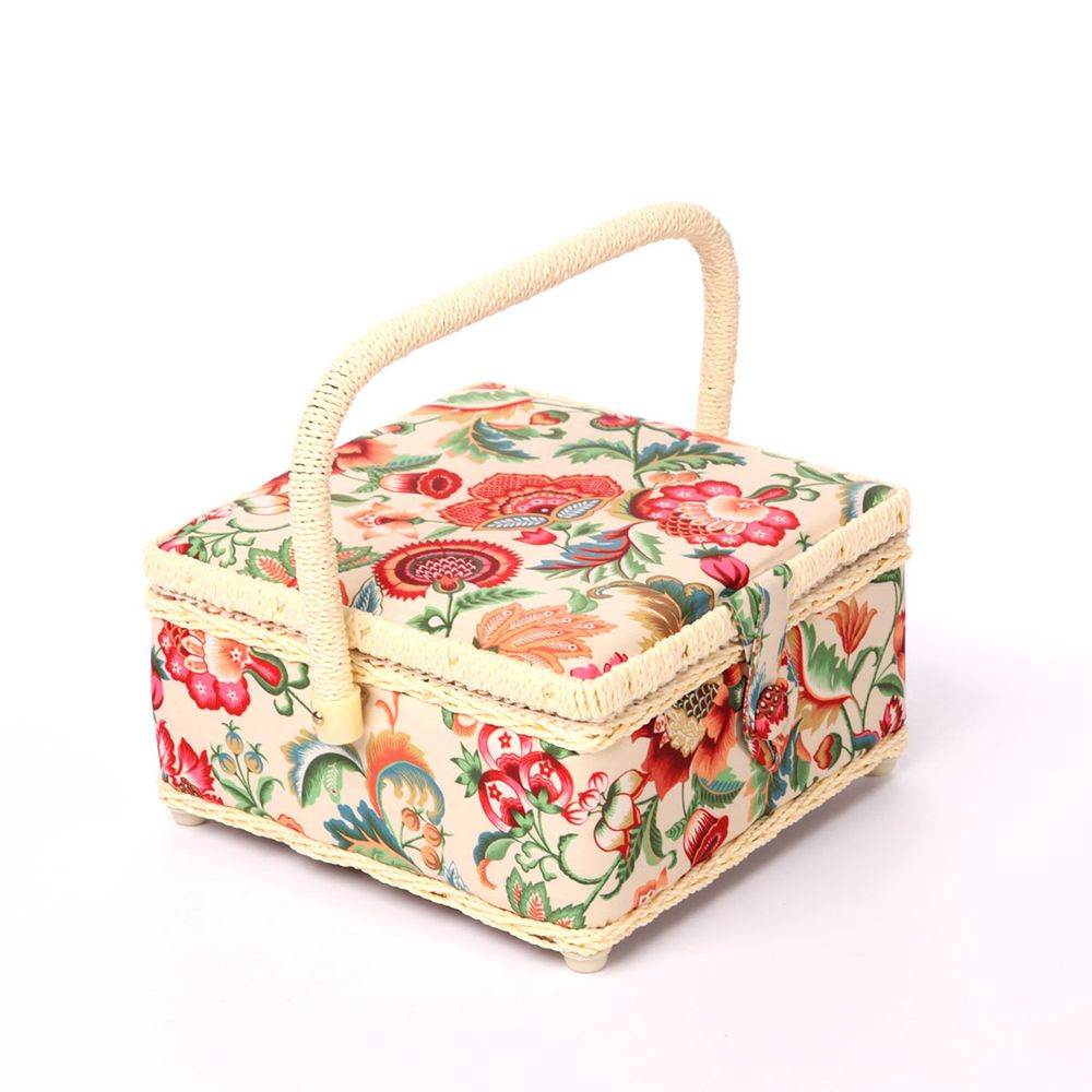 Шкатулка малая, декоративная, Экзотические цветы 20х20х11см, ASST-1_4-PVC-Tray