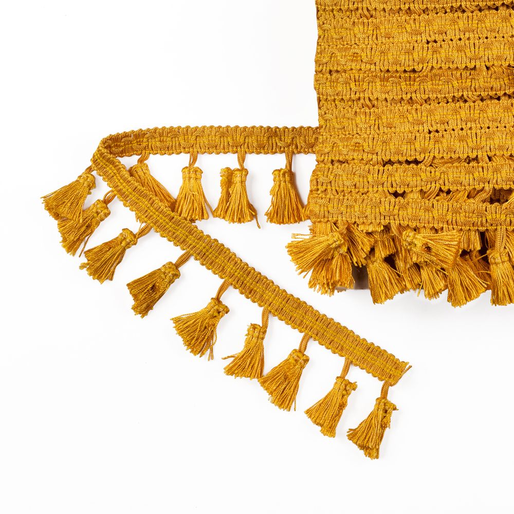 Бахрома отделочная 45.0 мм / 10 метров, с кистями, 188 св.охра, Gamma 444