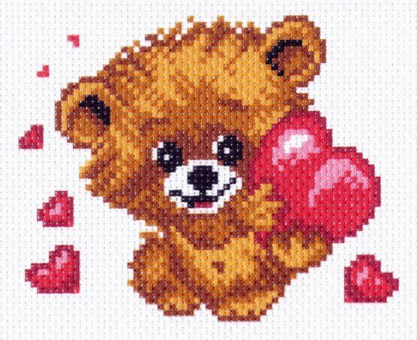 Набор для вышивания нитками Матренин Посад, От всего Сердца 16х20