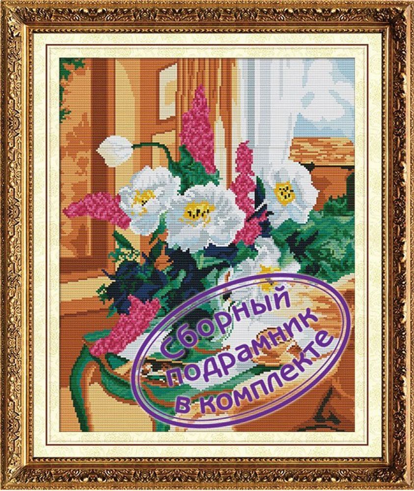 Алмазная (кристальная) мозаика Колор Кит, Нежный Букет 40х50