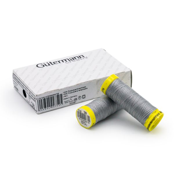 Нитки для трикотажа Gutermann Maraflex, 150м, 038 св.серый, 5 катушек