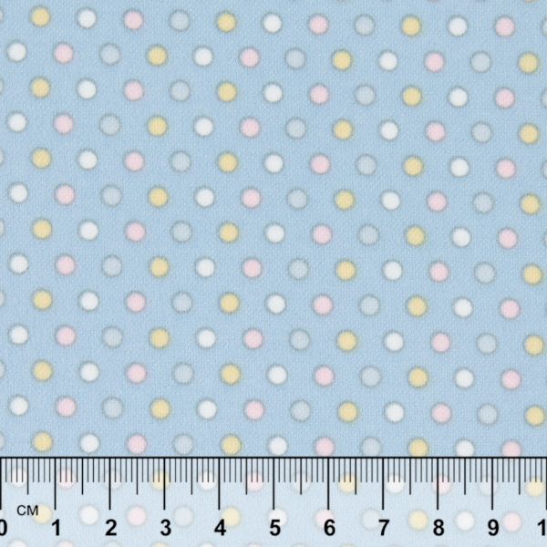 Ткань для пэчворка Peppy Молочные сны фланель, отрез 100х110 см, 175 г/м², МС-07 голубой, Peppy