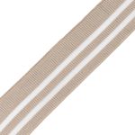 Подвяз (довяз) трикотажный с прозрачными вставками 6 см / 1 метр, бежевый, 3AR2880