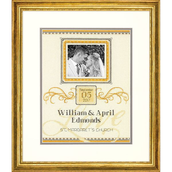 Набор для вышивания нитками Dimensions, День бракосочетания, 22х30 см