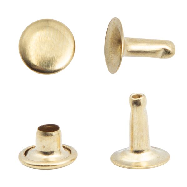 Хольнитены ⌀7 мм, h=7 мм, сталь, New Star №33, золото, уп≈2000 шт