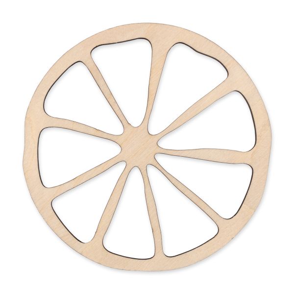 Заготовка из фанеры для эпоксидной смолы, 15.5х15.5х0.9 см, 0.6 см, Лимон (15х15см), ВД-1152 Mr.Carving