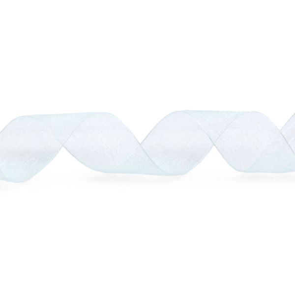 Лента капроновая (органза) 2,5см / 22,86м (140 св.голубой)
